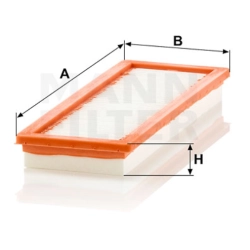 Filtr powietrza kabiny JOHN DEERE RE195491 MANN CU3125 SFFILTER SKL46215