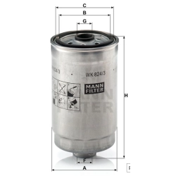 Filtr paliwa WK824/3