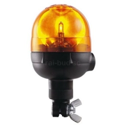 LAMPA BŁYSKOWA 12V DIN NA PRZEGUBIE POMARAŃCZOWA