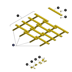 Łańcuch podajnika pochyłego odpowiednik nr 84021366 do kombajnu CNH bez listew
