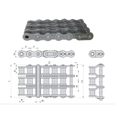 Łańcuch rolkowy 1 1/2
