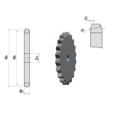 Zębatka 5/8" x 60z koło łańcuchowe