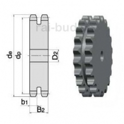 Zębatka 1" x 28z 2rz