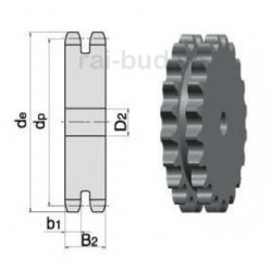 Zebatka 1" x 17z - B2