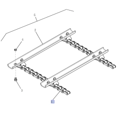 Łańcuch podajnika pochyłego odpowiednik nr 87283354 do kombajnu Case