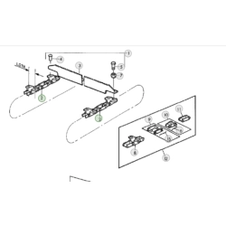 Łańcuch podajnika pochyłego odpowiednik nr AZ18658 do kombajnu John Deere
