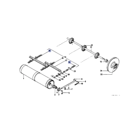 Łańcuch podajnika pochyłego odpowiednik nr 1407213R91 do kombajnu Case
