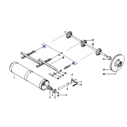 Łańcuch podajnika pochyłego odpowiednik nr 1410383R91 do kombajnu Case