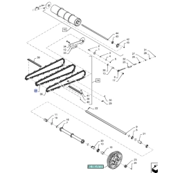 Łańcuch podajnika pochyłego odpowiednik nr 84361383 do kombajnu Case