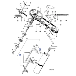 Łańcuch podajnika pochyłego odpowiednik nr 3171171R91 do kombajnu Case
