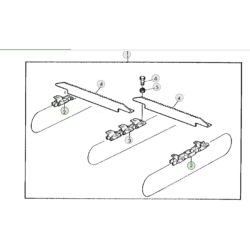 Łańcuch podajnika pochyłego odpowiednik nr AZ34232/AZ34238 do kombajnu John Deere