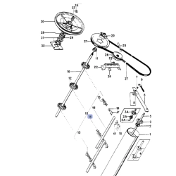 Łańcuch podajnika pochyłego odpowiednik nr 3156301R91 do kombajnu Case