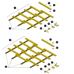Łańcuch podajnika pochyłego odpowiednik nr 84441577 do kombajnu CNH