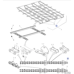Łańcuch podajnika pochyłego odpowiednik nr 87625524 do kombajnu Case
