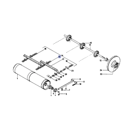 Łańcuch podajnika pochyłego odpowiednik nr 1407212R91 do kombajnu Case