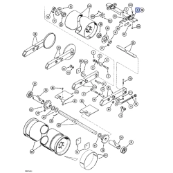 Łańcuch podajnika pochyłego odpowiednik nr 117865A1 do kombajnu Case ,chromowany