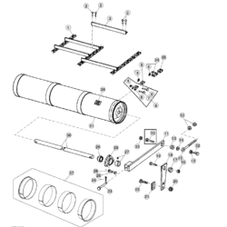 Łańcuch podajnika pochyłego odpowiednik nr AH138187 do kombajnu John Deere