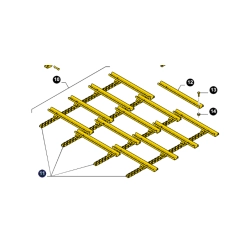 Łańcuch podajnika pochyłego odpowiednik nr 87495881 do kombajnu CNH