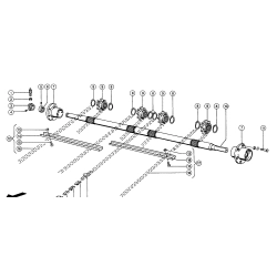 Łańcuch podajnika pochyłego odpowiednik nr 650783.1 do kombajnu Claas