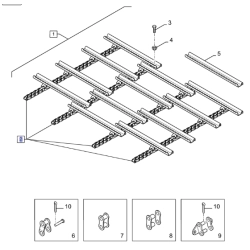 Lancuch podajnika pochylego odpowiednik nr 84455629 do kombajnu CNH BEZ LISTEW