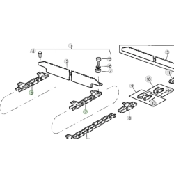 Łańcuch podajnika pochyłego odpowiednik nr AZ24718 do kombajnu John Deere