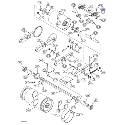 Łańcuch podajnika pochyłego odpowiednik nr 118661A1 (standards pins) do kombajnu Case