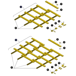 Lancuch podajnika pochylego odpowiednik nr 84441579 do kombajnu CNH