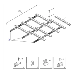 Lancuch podajnika pochylego odpowiednik nr 87495882 do kombajnu CNH