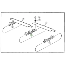 Łańcuch podajnika pochyłego odpowiednik nr AZ34233/AZ34239 do kombajnu John Deere