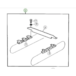 Łańcuch podajnika pochyłego odpowiednik nr AZ34258 do kombajnu John Deere