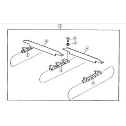 Łańcuch podajnika pochyłego odpowiednik nr AZ34254 do kombajnu John Deere
