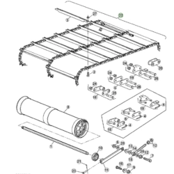 Łańcuch podajnika pochyłego odpowiednik nr AH217634 do kombajnu John Deere